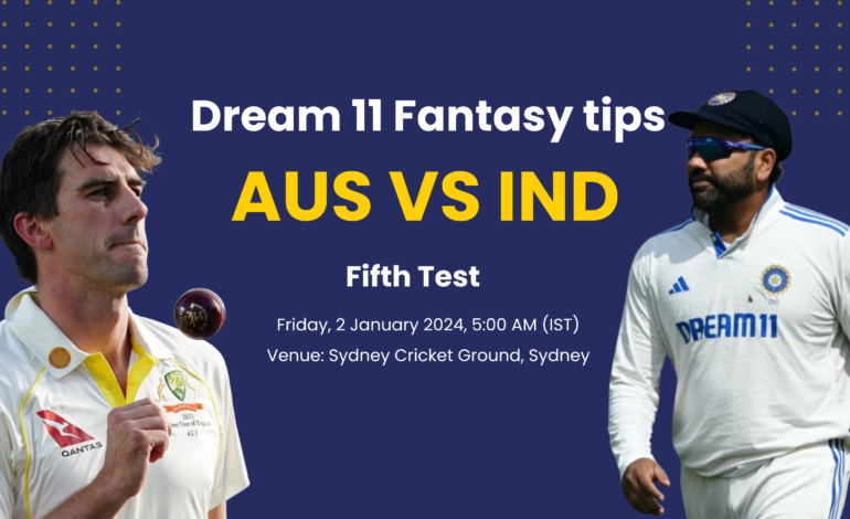 AUS VS IND 5th Test