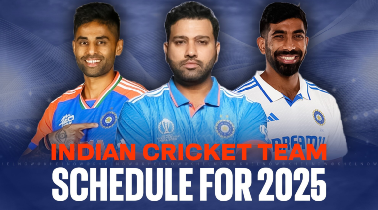 Indian Cricket Team schedule 2025